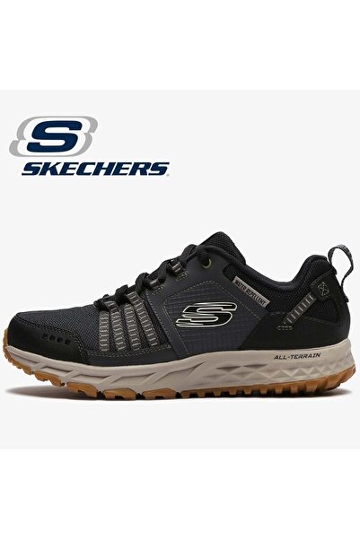 SKECHERS حذاء Escape Plan 51591 رياضي للرجال باللون الأسود والرمادي