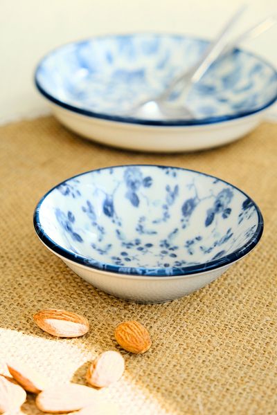 tabakevi Plate House Porcelain Blue Heaven Mini Bowl 90Cc Single 10X10X3Cm