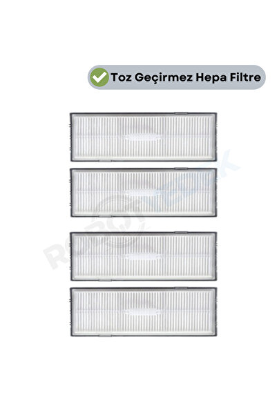 robotyedek Filtru Hepa de înlocuire în 4 bucăți pentru Roborock S8 Ultra - S8...