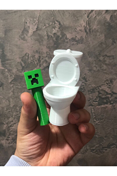 Lades Creeper Skibidı Toıiet Ve Minecraft Ortak Creeper Figür