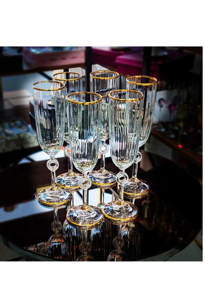 adana avm Özel Tasarım Amore Gerçek Altın Kahve Yanı Su Bardağı Kadeh