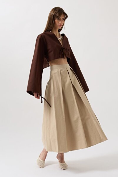 buğrahayalin Lacing Detail Long Sleeve Blouse