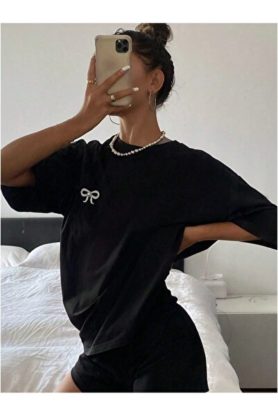 LAND MODA تي شيرت نسائي مريح بقصة واسعة - مزيج بوليستر ناعم وخفيف الوزن