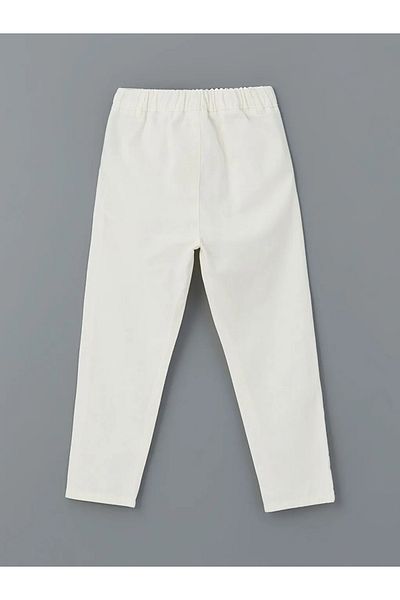 LC Waikiki Lcw Kids White Adjustable Waist Basic Boy's Pants