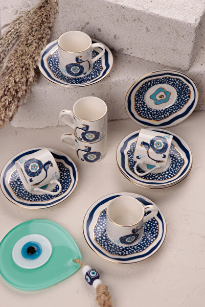 Store Porser Pavo 12 Parça Kahve Fincanı Seti