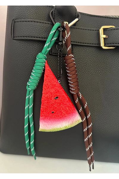 EBROU Figure and Fruit Detailed Bag Charm Accessory and Keychain