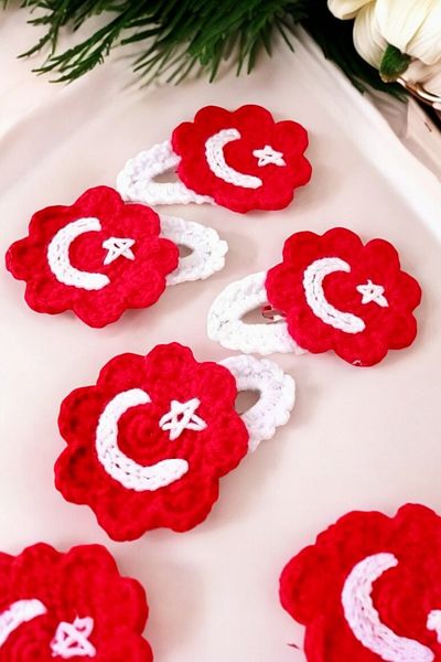 AFRALYAHOME 2 Pieces Turkish Flag Buckle April 23 Buckle