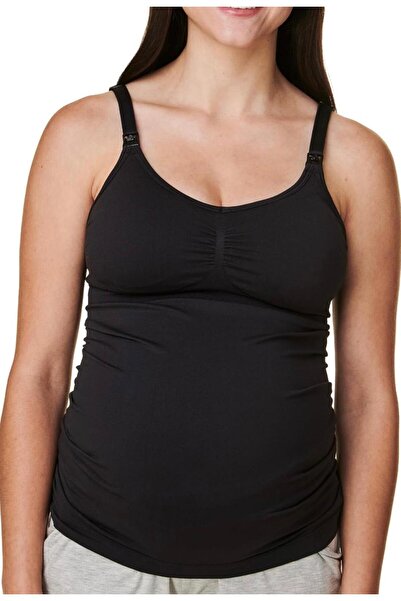 Meralles Likralı Destekli Dikişsiz Tek Katlı Anne Emzirme Atleti Emzirme Için Ayarlanabilir Askılı