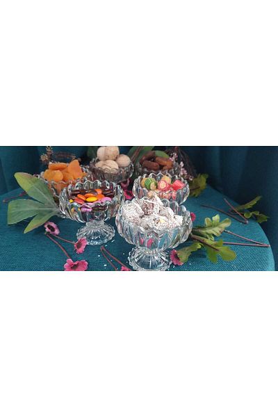 ORTAKÖY CENNETİ 6 Pieces Standing Presentation Bowl Delight Bowl Snack Set 105 ml Volume 7 cm Height 8 cm Mouth Size Modern Quality