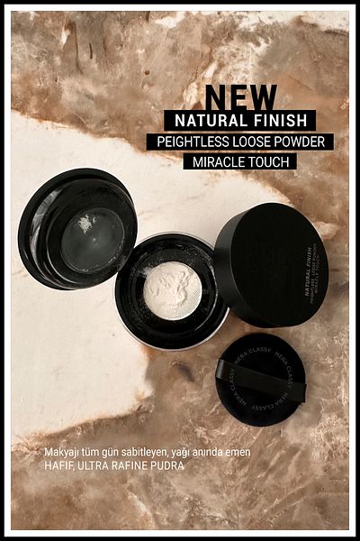 Nera Classy Natural Peightless Loose Powder Miracle Touch - Setting Powder Natural Matte Powder