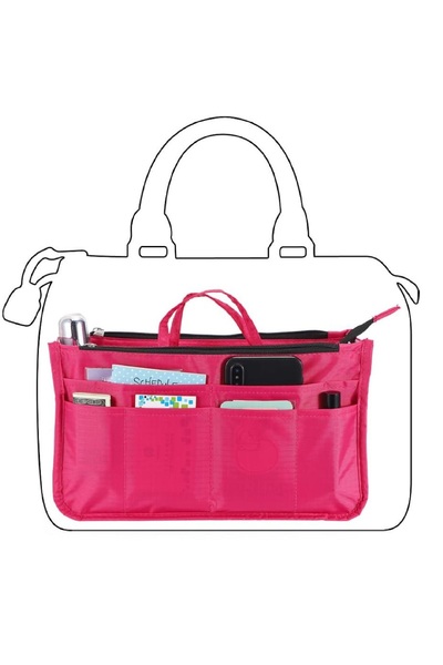 AS SEEN ON TV منظم حقيبة اليد ب13 جيبًا متعدد الألوان