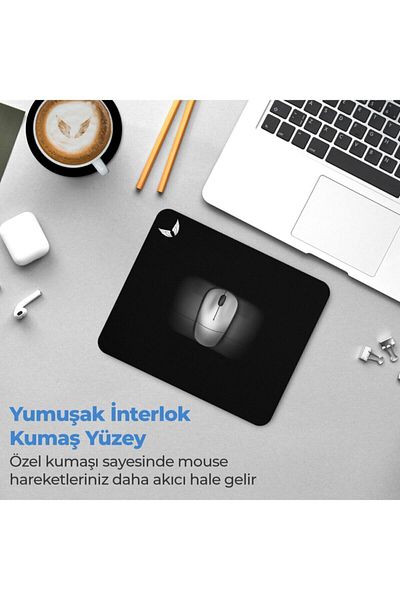 GoLite Classic - 27x23 Negru Gaming și Office Gamer Mouse Pad Baza anti-alunecare Mousepad Mousepad Mediu