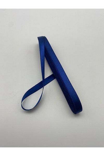 Ak Tuhafiye Σατέν κορδέλα Navy Blue 10 μέτρα, Συσκευασία-Στολισμός-Διακόσμηση-Κορδέλες προίκας Νο:36
