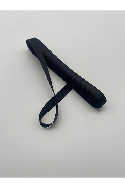 Ak Tuhafiye Black Satin Ribbon 1 cm 10 Meters, Decor and Dowry
