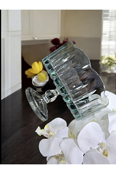 AYZ HOME Cut Crystal Standing Presentation Bowl 19*16