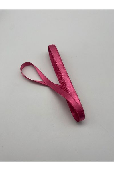 Ak Tuhafiye Dark Pink Satin Ribbon 10 Meters, Bundle-Ornament-Decor-Dowry Ribbons No:16