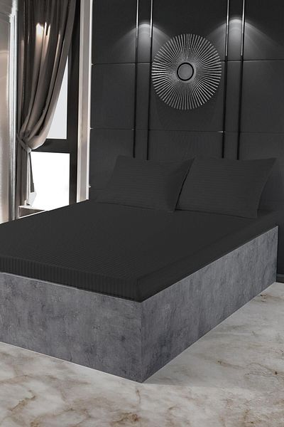 VAROL Σετ σεντόνια Delux Satin (ΜΑΞΙΛΑΡΙ) ελαστικά