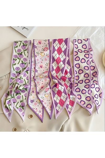 MAHLA Design eșarfă cu două fețe, șal subțire, accesoriu pentru geantă