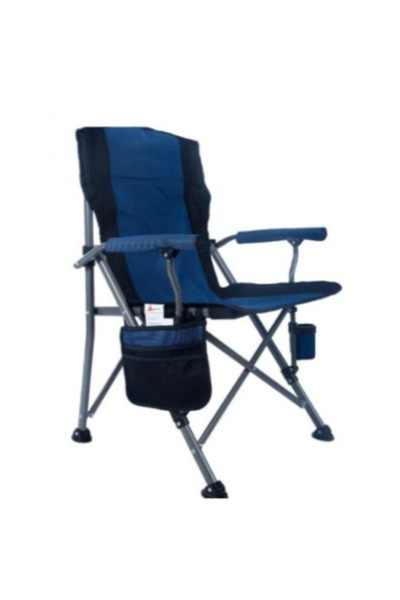 ROYAL ROSE كرسي قابل للطي للتخييم و الرحلات مزود بجيب تخزين جانبي و حامل أكواب