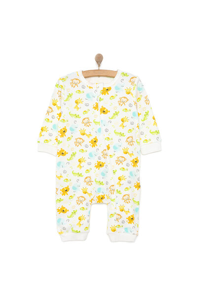 ebebek Hello Baby HelloBaby Erkek Sevimli Hayvan Desenli Fermuarlı Patiksiz T...