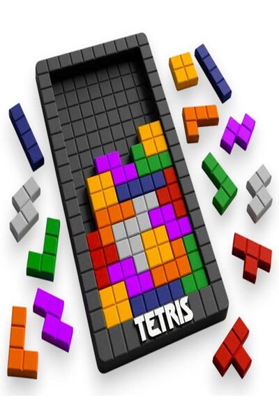 Arsdcraft Montessori Tetris Puzzle Renkli Bloklarla Zeka Gelişimi