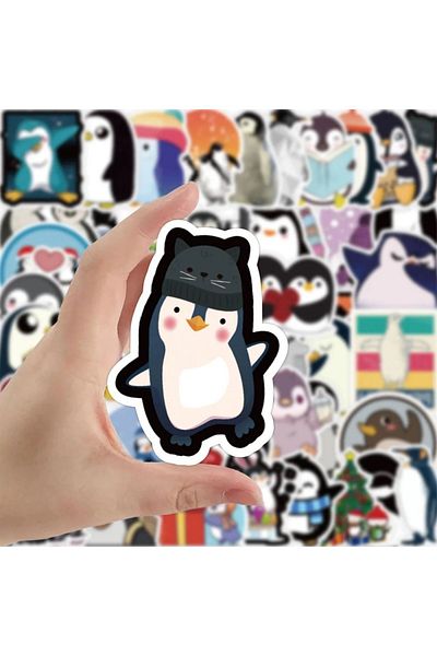 hediyenebak Penguin Stiker/Set: Laptop/Agenda/Notebook/Tablet/Phone/Notebook/Sticker/Bullet Journal