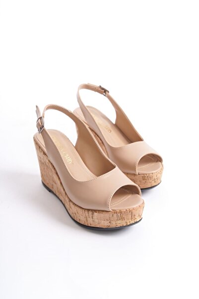 owwox club Juliet; Nude,9 Cm Mantar Dolgu Topuklu Ayakkabı (KALIP IÇİN LÜTFEN ÜRÜN AÇIKLAMASINI OKUYUNUZ)