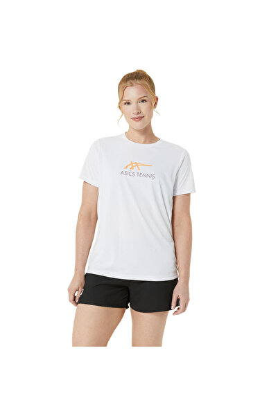 Asics Γυναικείο κοντομάνικο μπλουζάκι τένις με στάμπα M