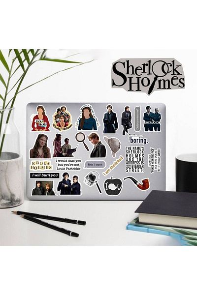hediyenebak Detective Series 1 Sticker Set |   Laptop Agenda Notebook Tablet Phone Notebook Sticker Bullet Journal