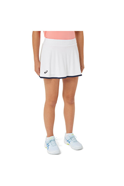 Asics Gırls Tennıs Skort Büyük Unisex Çocuk Beyaz Etek 2044a040-100