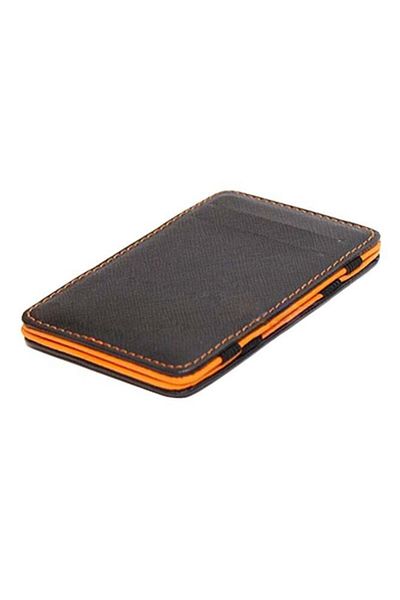 Generic Bluelans Faux Leather Card Holder Orange/Black