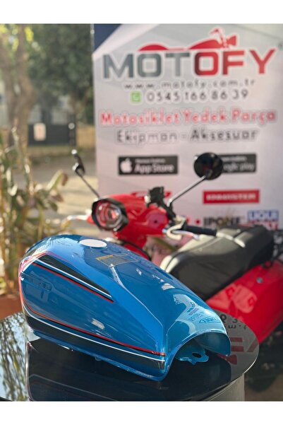 MOTOFY CG KUBA ÇİTA AGK FALCON YAKIT DEPOSU MAVİ OEM (ŞAMANDIRASIZ