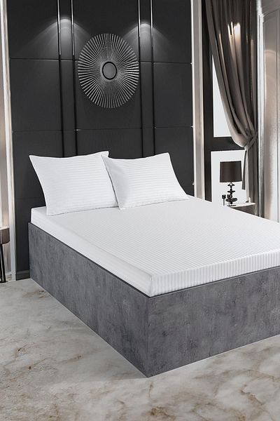 VAROL Seria Zeus Bumbac Satin - Set de cearșafuri individuale
