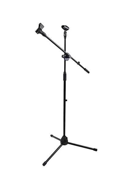 FlashHawk حامل ثلاثي القوائم للميكروفون بمشبك مزدوج للعروض والكاريوكي والرقص،...