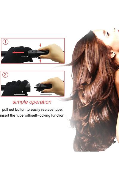 COOYA Curling Iron,6 in 1 Curling Wand Set with 6 Interchangeable Barrels