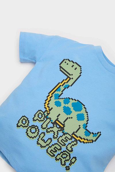 DeFacto Tricou cu mânecă scurtă cu imprimeu dinozaur pentru bebeluș E8477a525sm