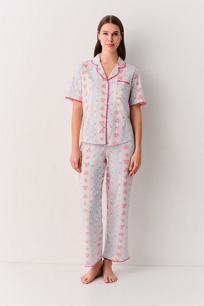 SUWEN Elizabeth Masculine Pajama Set
