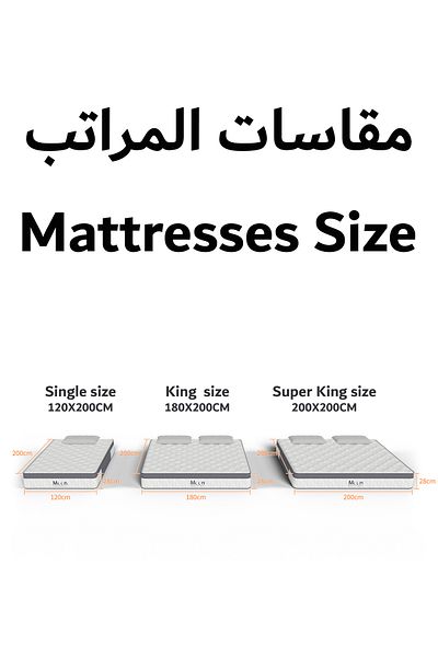 Mabel Home and More Classic Rest Bed Mattress 28 CM Hybrid Pocket Spring Pressure Relieving - Medium Firm