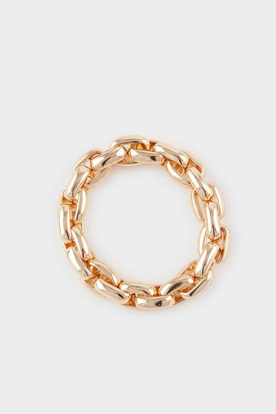 DeFacto Women's Thick Chain Gold Bracelet E6724Axns
