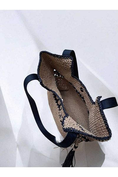 Natural Paper String Hand Shoulder Bag