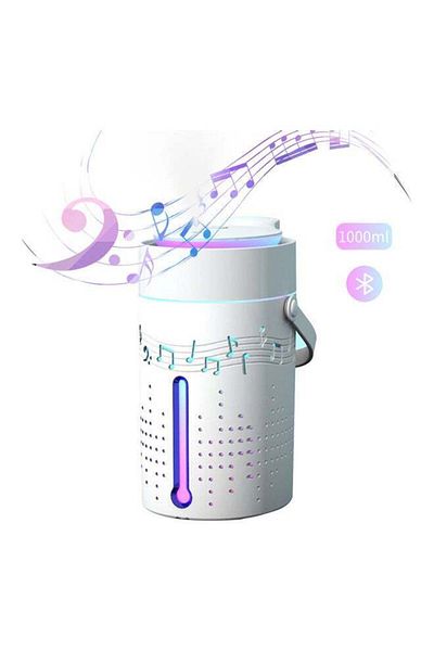 Generic Mist Humidifier Diffuser With Bluetooth Speaker White