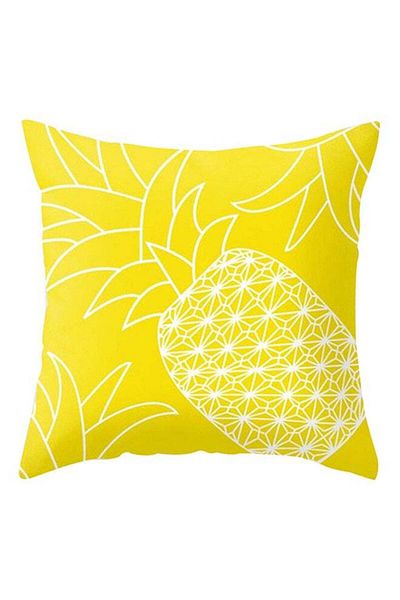 Generic Bluelans Pineapple Throw Pillow Cover Yellow 45x45centimeter