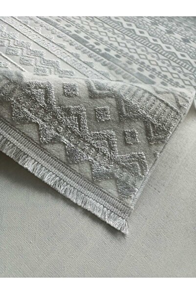 WAHSHE Etnik Desen Saten Bambu Makinede Yıkanabilir Parlak Kadife Saten Salon Koridor Mutfak Halısı Çerçeve