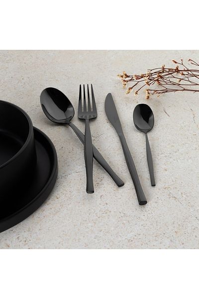 Berlinger Haus 24-piece cutlery set, 6 people, mirror black Berlinger Haus BH 3066