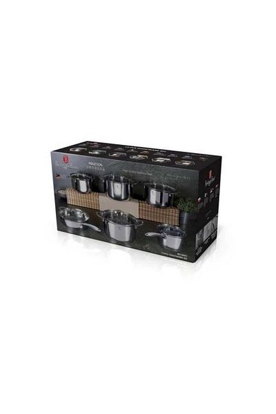 Berlinger Haus 12-piece Stainless Steel Pot Set Silver Jewellery Bh 6661