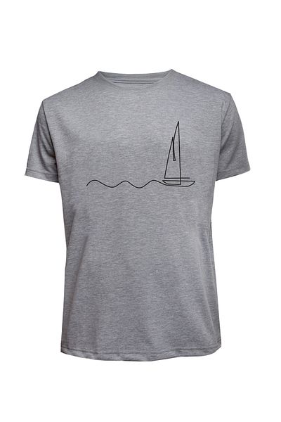 Baran Işık Tricou din jerseu din bumbac pieptănat imprimat