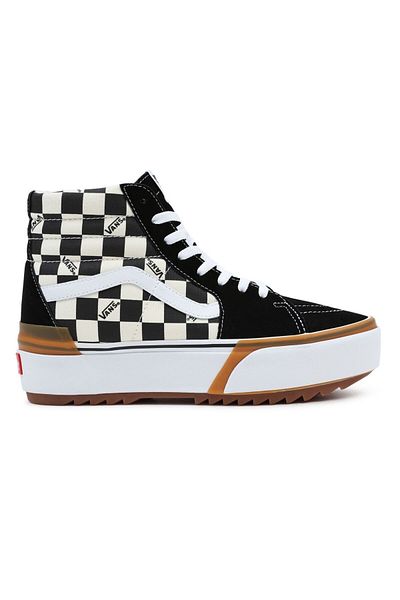 Vans Tenis Sk8-hi Stacked în carouri cu talie înaltă