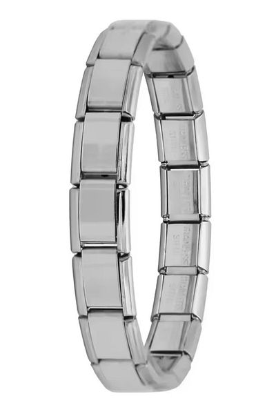 Takı Dükkanı Italian 18-21cm Size Optional Charm Steel Bracelet Scb38