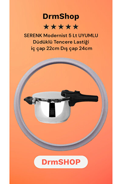 shopdrm Serenk Modernist Düdüklü Tencere 5 lt Uyumlu Düdüklü Tencere Lastiği ...