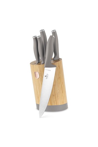 Berlinger Haus 6-piece box set Taupe Berlinger Haus BH 2756, bamboo stand, stainless steel